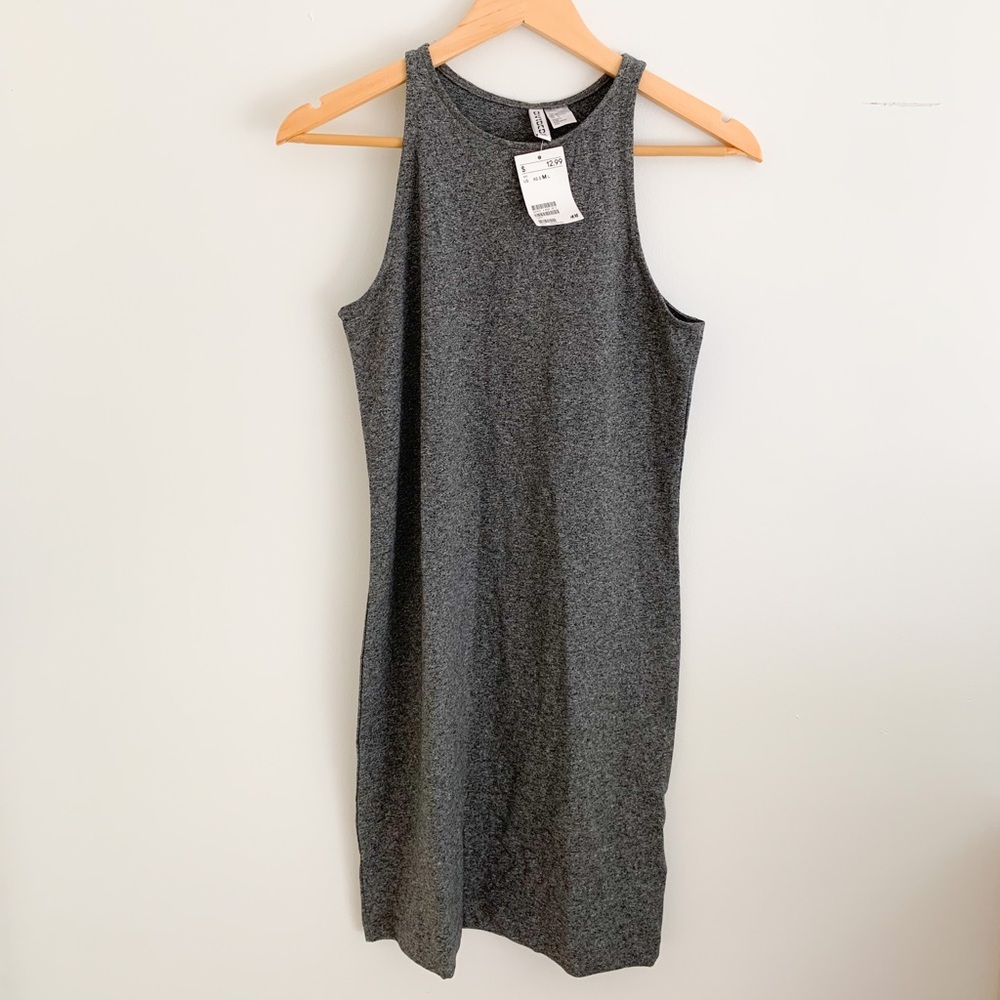 Charcoal body on dress